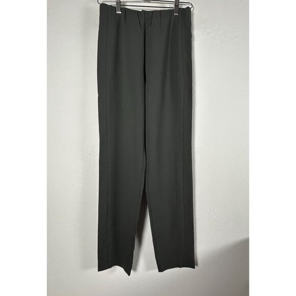 oska Pants - Oska Womens Dark Gray Straight Leg Trousers Pants Size 1 Stretch Elastic Waist